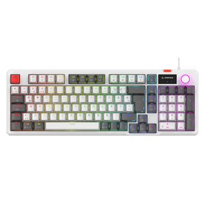 Loyal  Hot Swap RGB Red Switch Mekanik Oyuncu Klavyesi-Beyaz/Gri