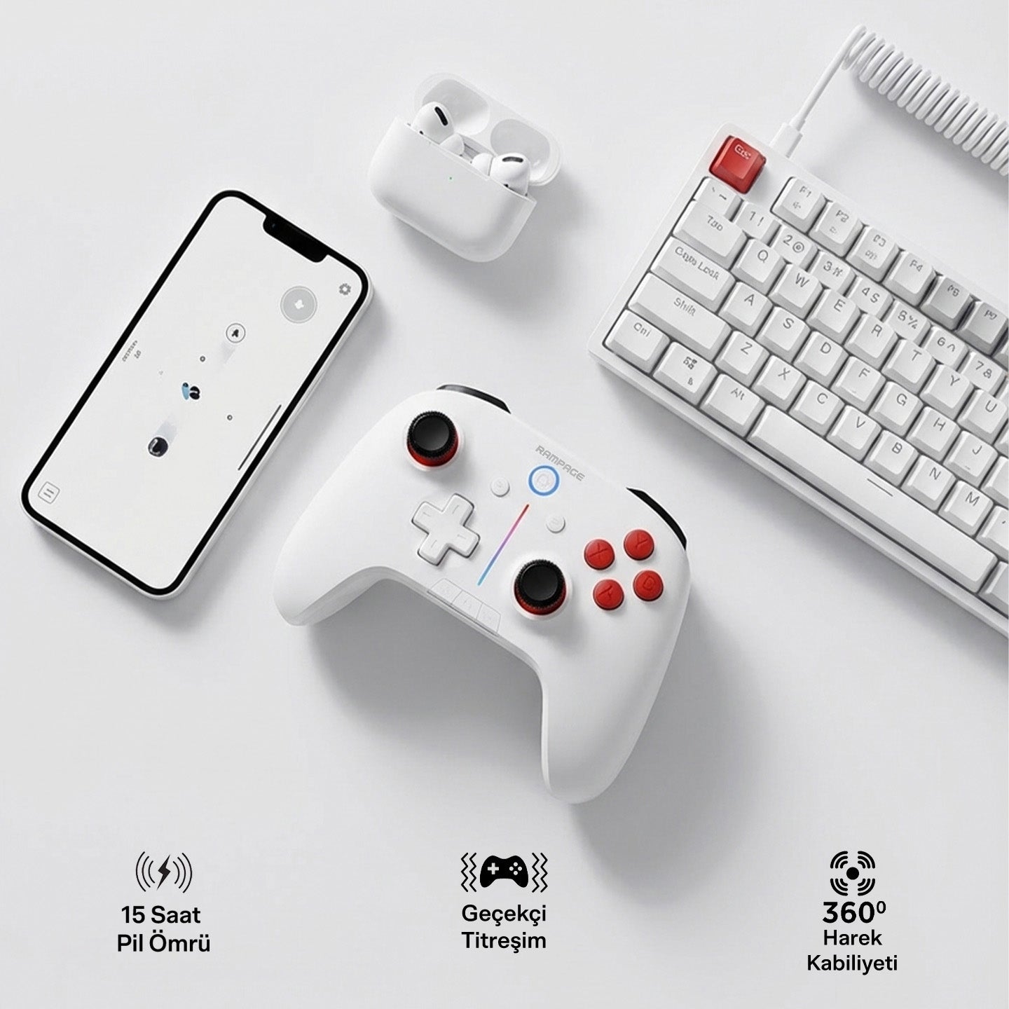 Kablosuz Oyun Kolu Gamepad