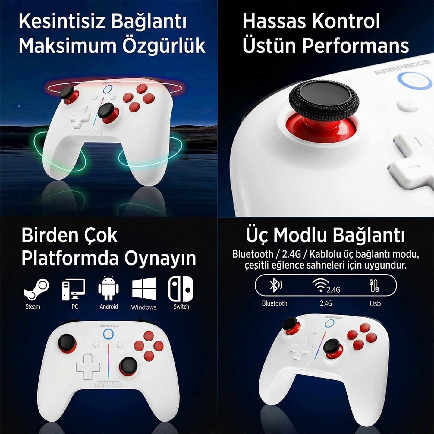 Kablosuz Oyun Kolu Gamepad