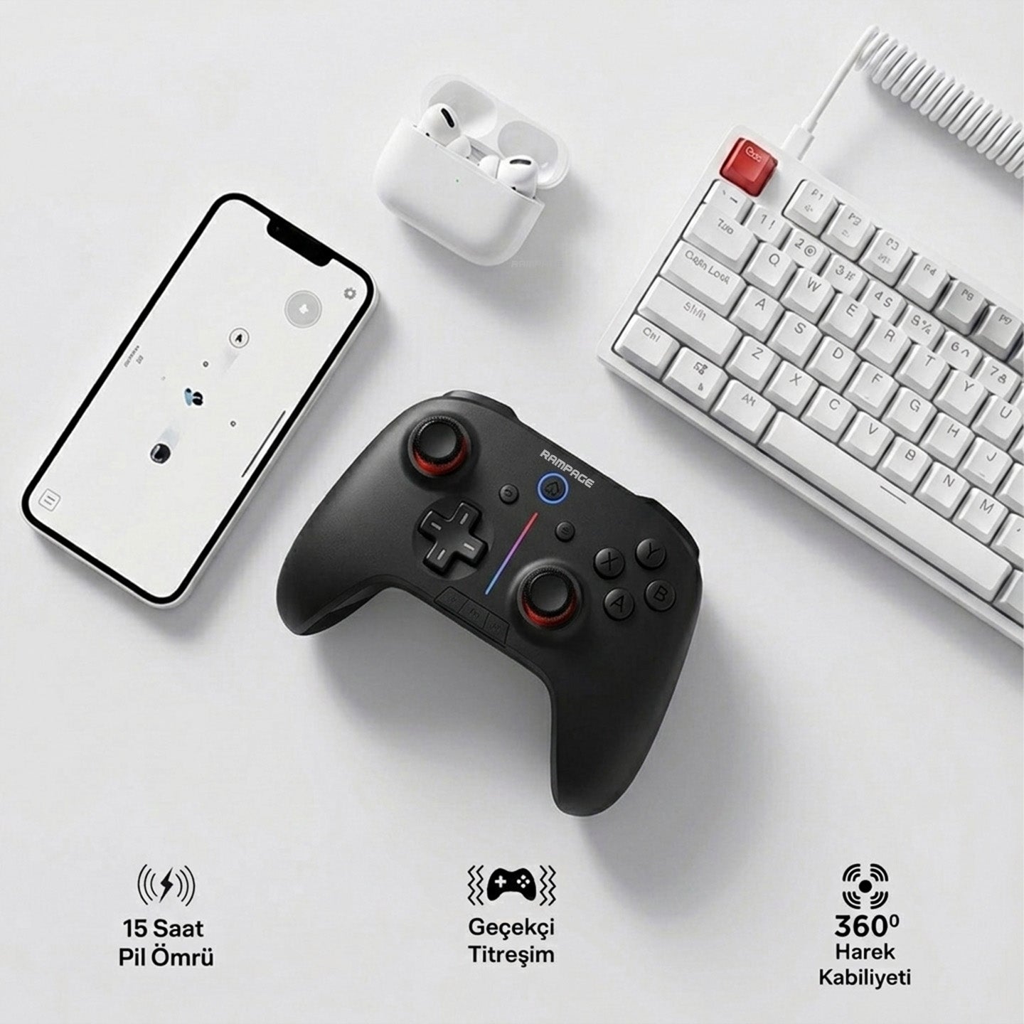 Kablosuz Oyun Kolu Gamepad