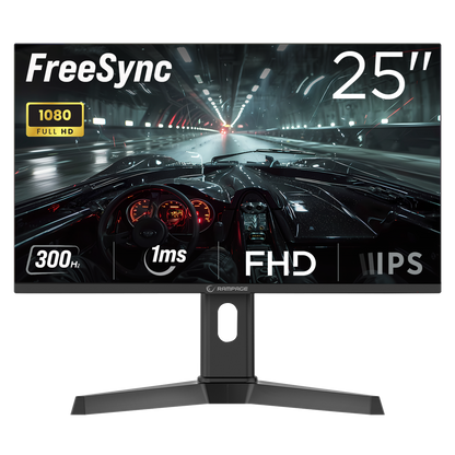 Rage RG25R300 25'' 300Hz 1ms FAST IPS RGB Freesync FHD PC Flat Gaming Monitor 