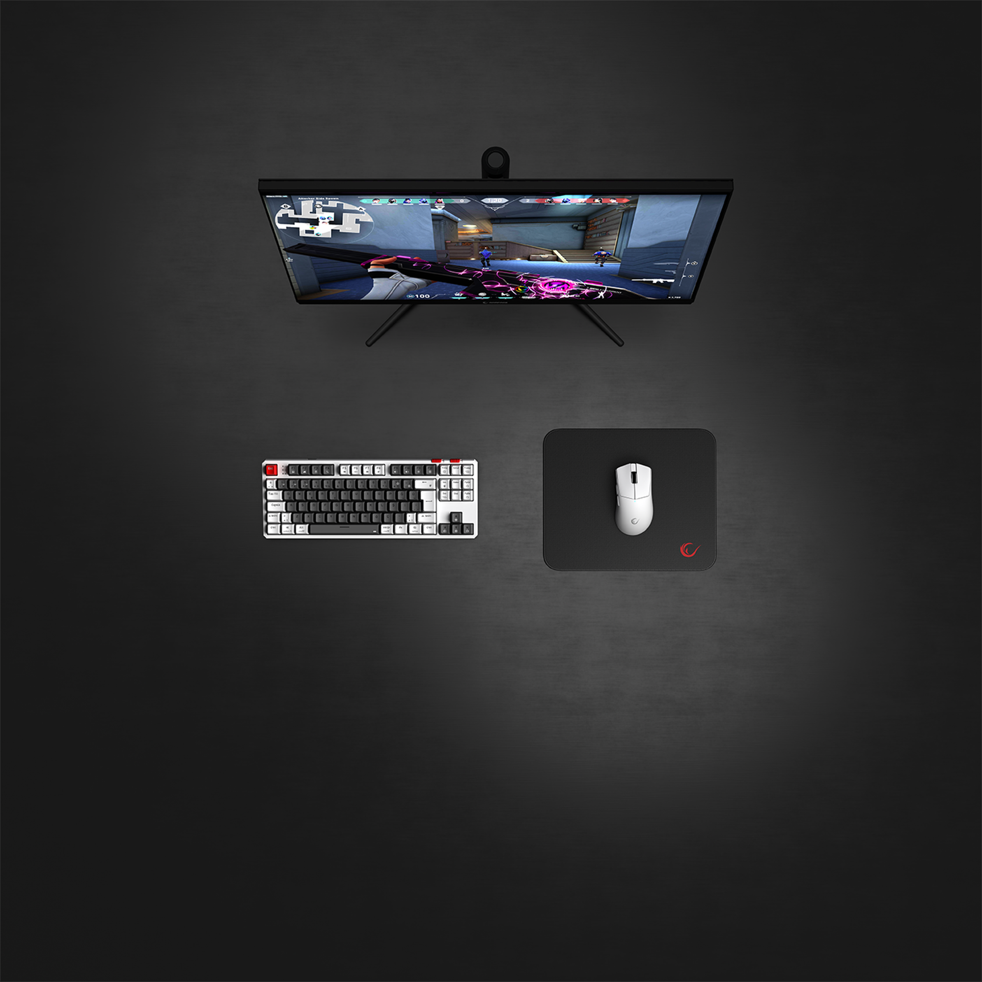 29x24 cm Dikişli Kumaş Oyuncu Mouse Pad-Siyah