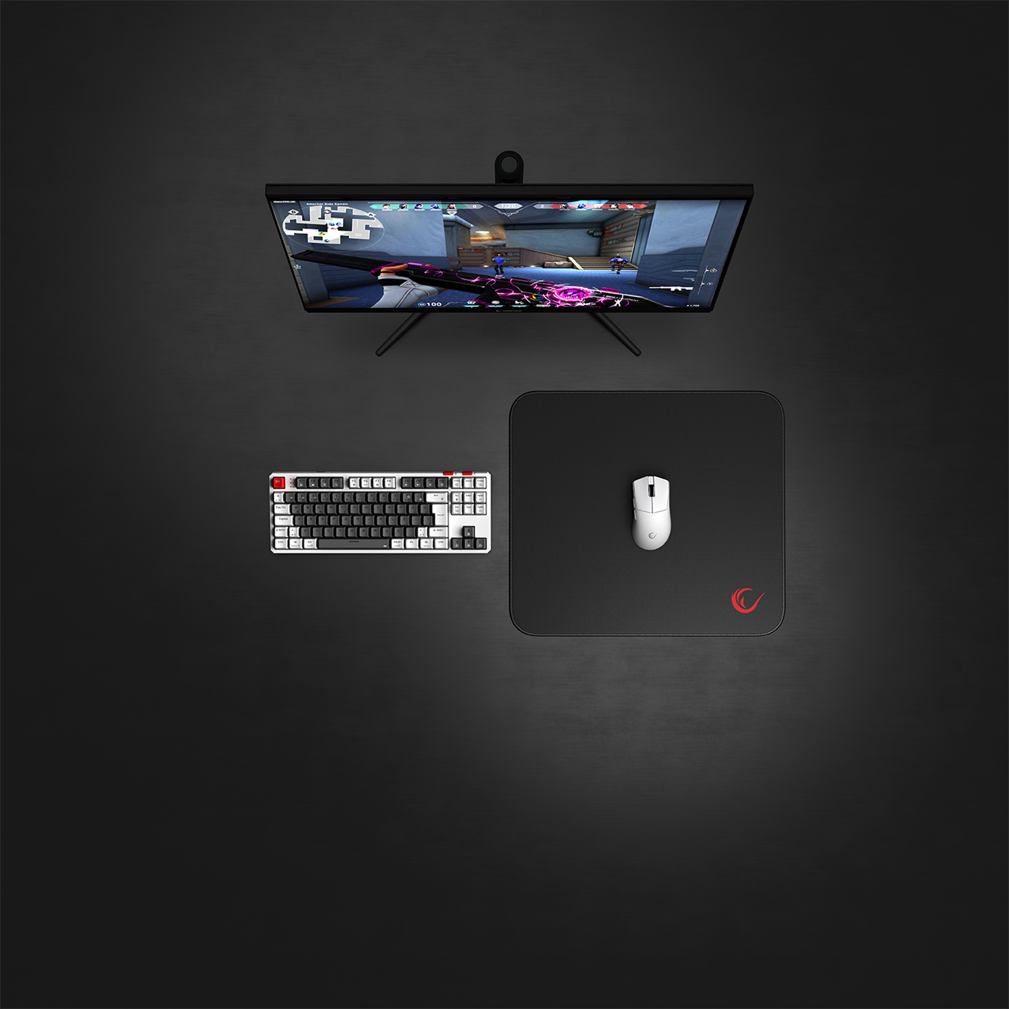Blitz L 45x40 cm Stitched Fabric Gaming Mouse Pad-Black