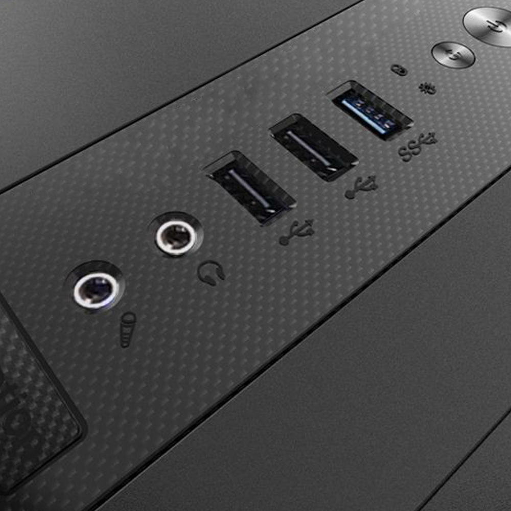 Falcon-X Siyah Usb3.0 4*RGB Fan Temperli Cam Gaming Kasa - Rampage