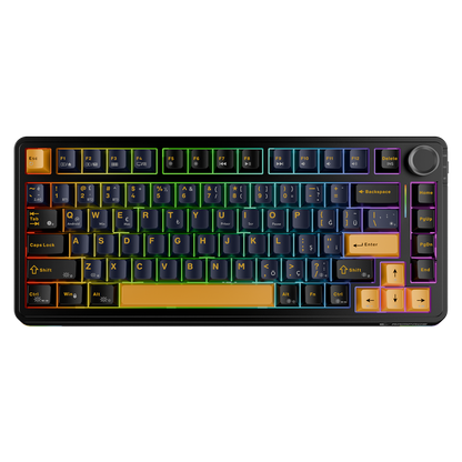 Hot Swap 2.4G + BT RGB Gasket Oil Switch Türkçe Q PBT Keycaps Mekanik Oyuncu Klavyesi