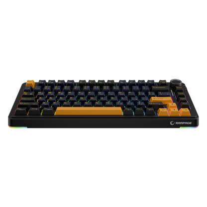 Hot Swap 2.4G + BT RGB Gasket Oil Switch Türkçe Q PBT Keycaps Mekanik Oyuncu Klavyesi