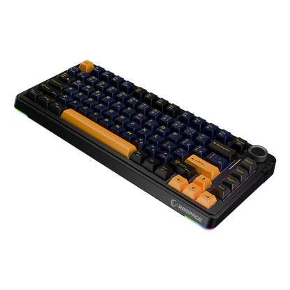 Hot Swap 2.4G + BT RGB Gasket Oil Switch Türkçe Q PBT Keycaps Mekanik Oyuncu Klavyesi
