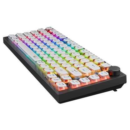 V2 8000 Hz Gateron Manyetik Anahtarlı RGB Gasket Oyuncu Klavyesi - Siyah