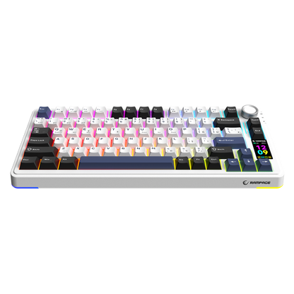 Quell Pro Hot Swap Wireless RGB Gasket Oil Switch Turkish Q PBT Keycaps Mechanical Gaming Keyboard - White
