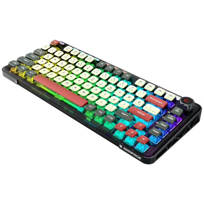 Eira Transparan Hot Swap RGB Gasket Oil Switch Türkçe Pudding PBT Keycaps Kablosuz Mekanik Oyuncu  Klavyesi