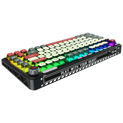 Eira Transparan Hot Swap RGB Gasket Oil Switch Türkçe Pudding PBT Keycaps Kablosuz Mekanik Oyuncu  Klavyesi