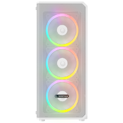 HELIOS Mesh 650W 80 Plus Bronze Beyaz 4*12cm Rainbow ATX Mid-T Gaming Oyuncu Kasası