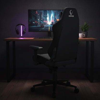 KL-R82 Blitz Anti-Sweat Fabric Adjustable Backrest Mechanism Gaming Chair-Black