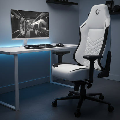 KL-R82 Blitz Anti-Sweat Fabric Adjustable Backrest Mechanism Gaming Chair-Gray/Black