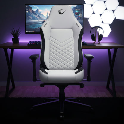 KL-R82 Blitz Anti-Sweat Fabric Adjustable Backrest Mechanism Gaming Chair-Gray/Black