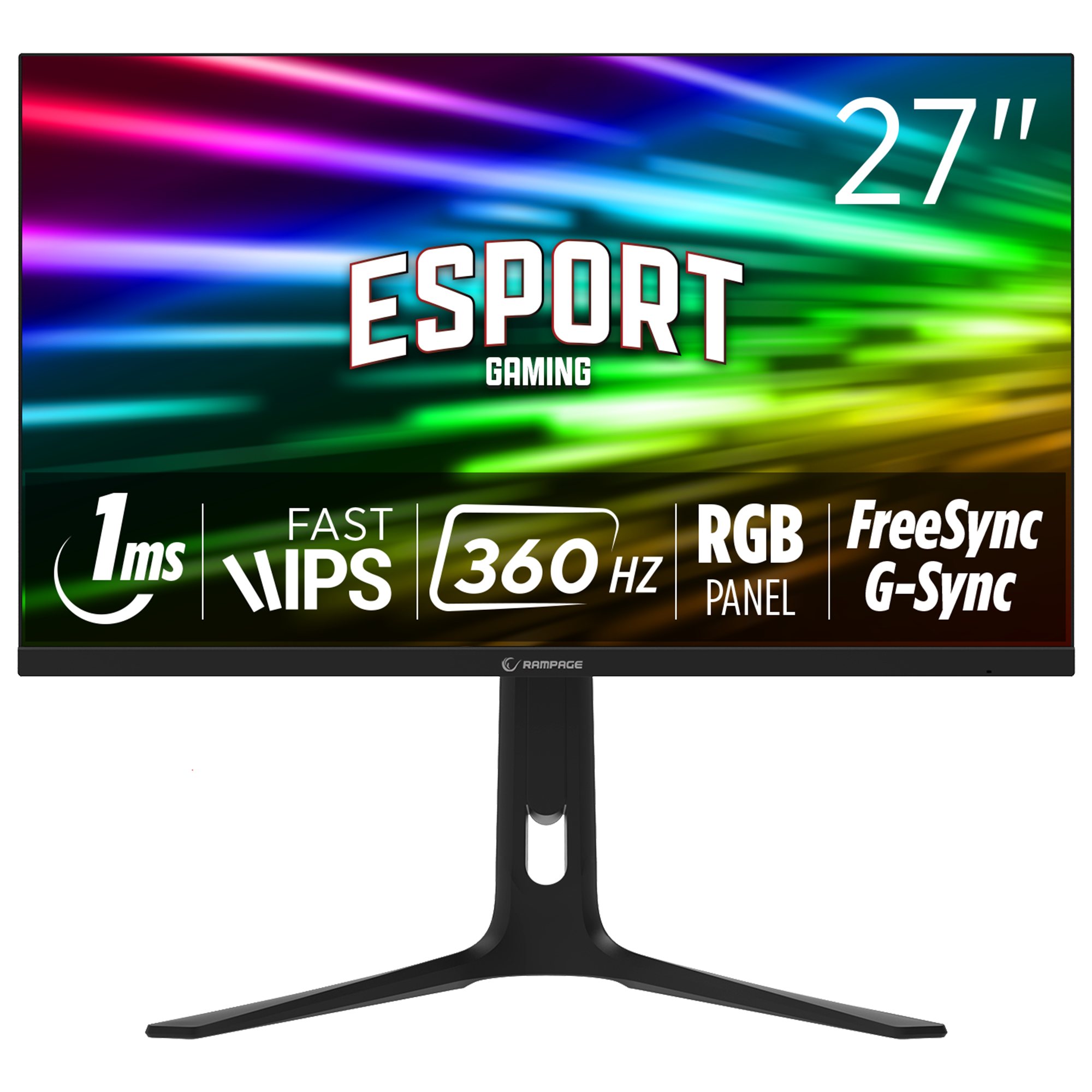 Ellipse EL27R360F 27" 360Hz BOE IPS FHD Freesync/G-Sync Pivot Flat Oyuncu Monitörü