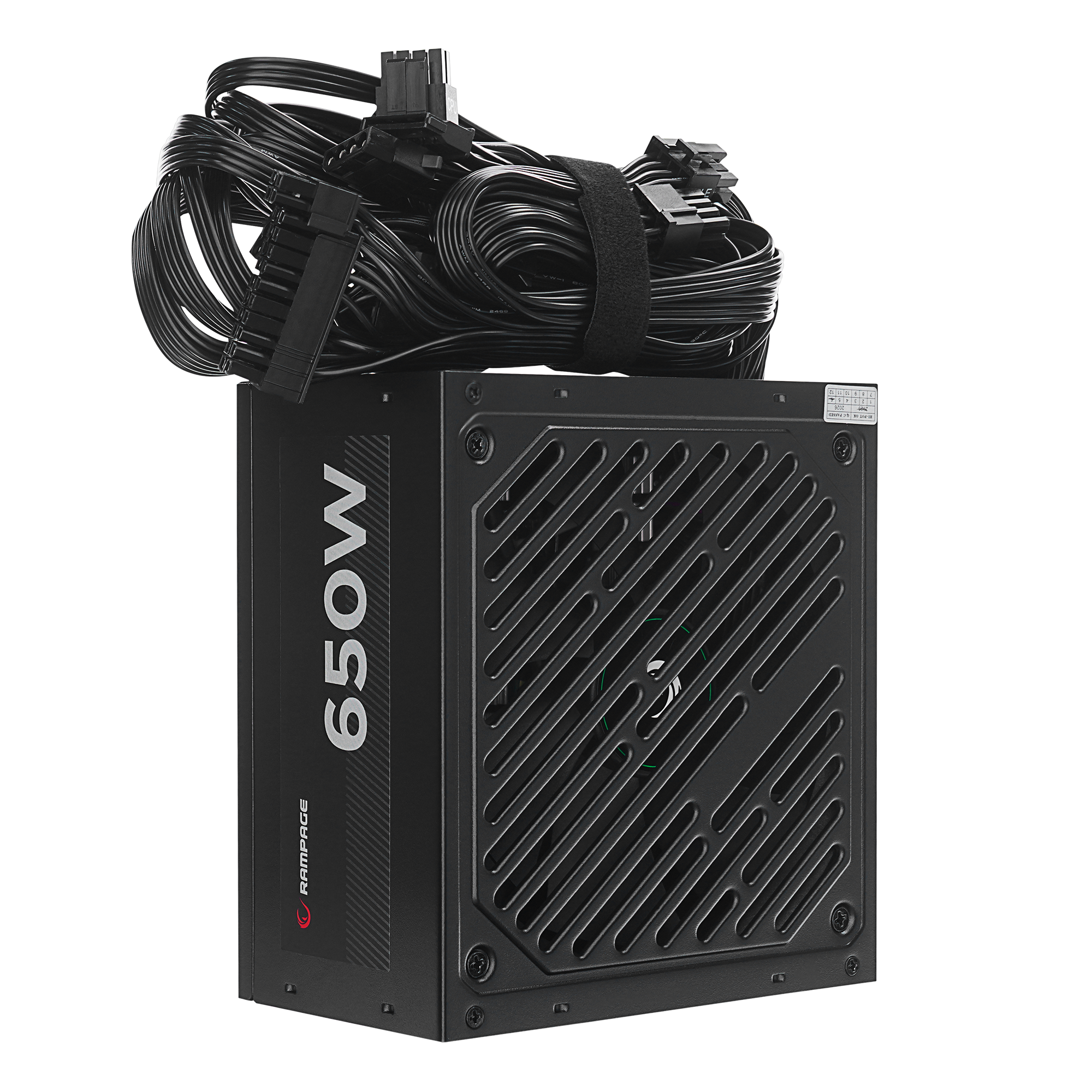RMP-650-80PB 650W 80 Plus Standart 12cm Fan Aktif PFC Power Supply (Kutusuz)