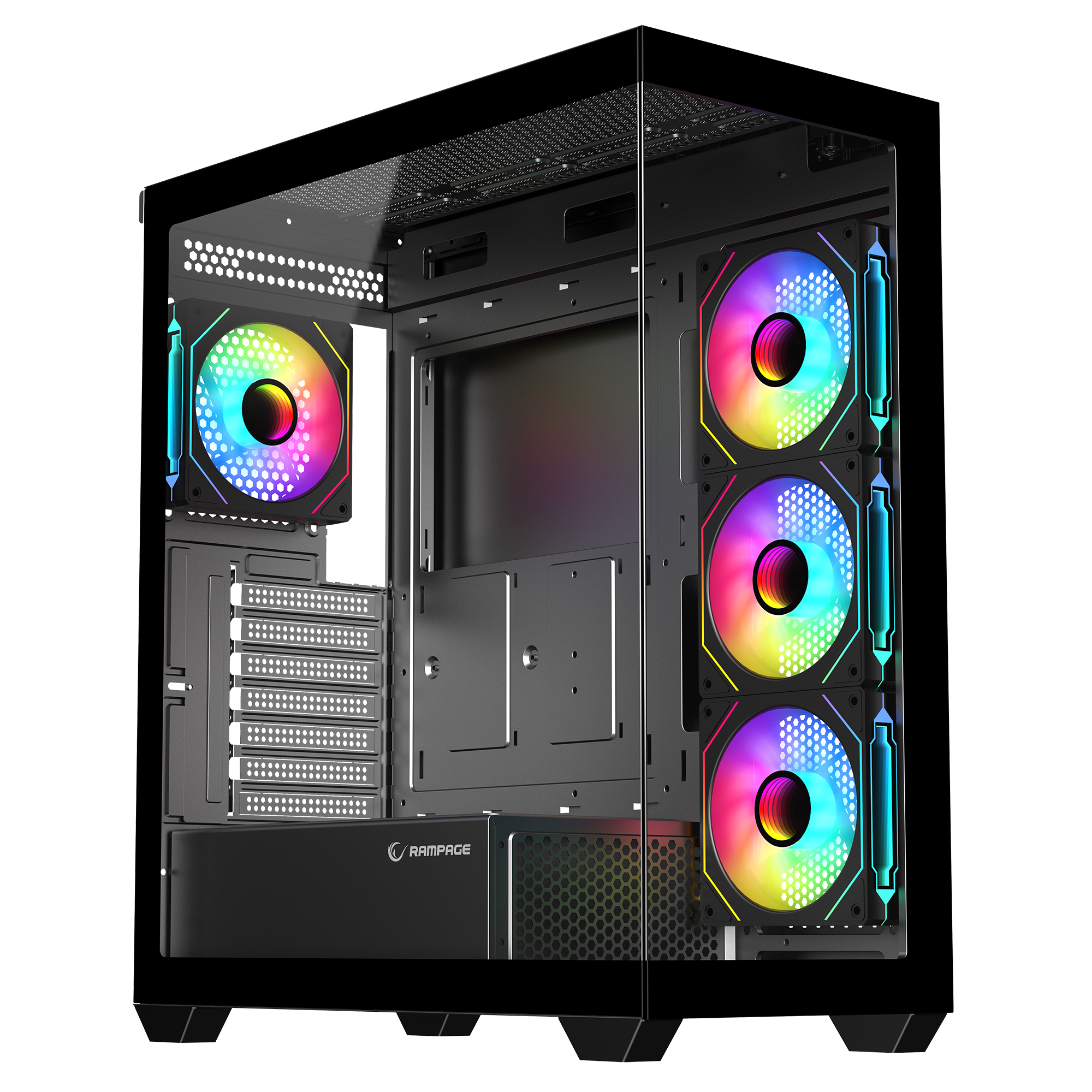 V4 750W 80 Plus Atx Mid-T Oyuncu Kasası-Siyah