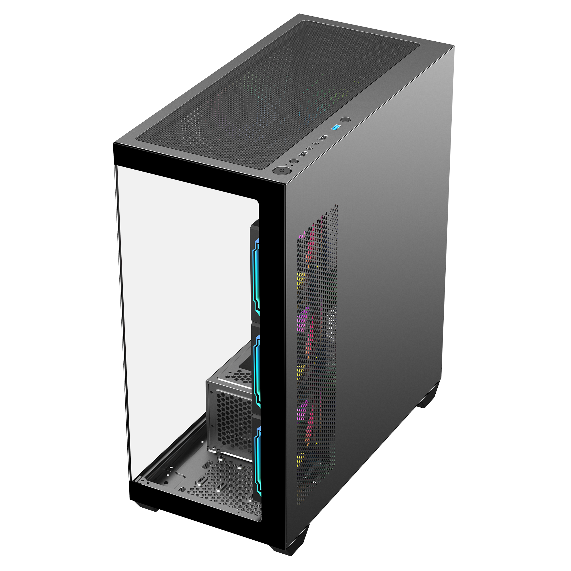 V4 750W 80 Plus Atx Mid-T Oyuncu Kasası-Siyah