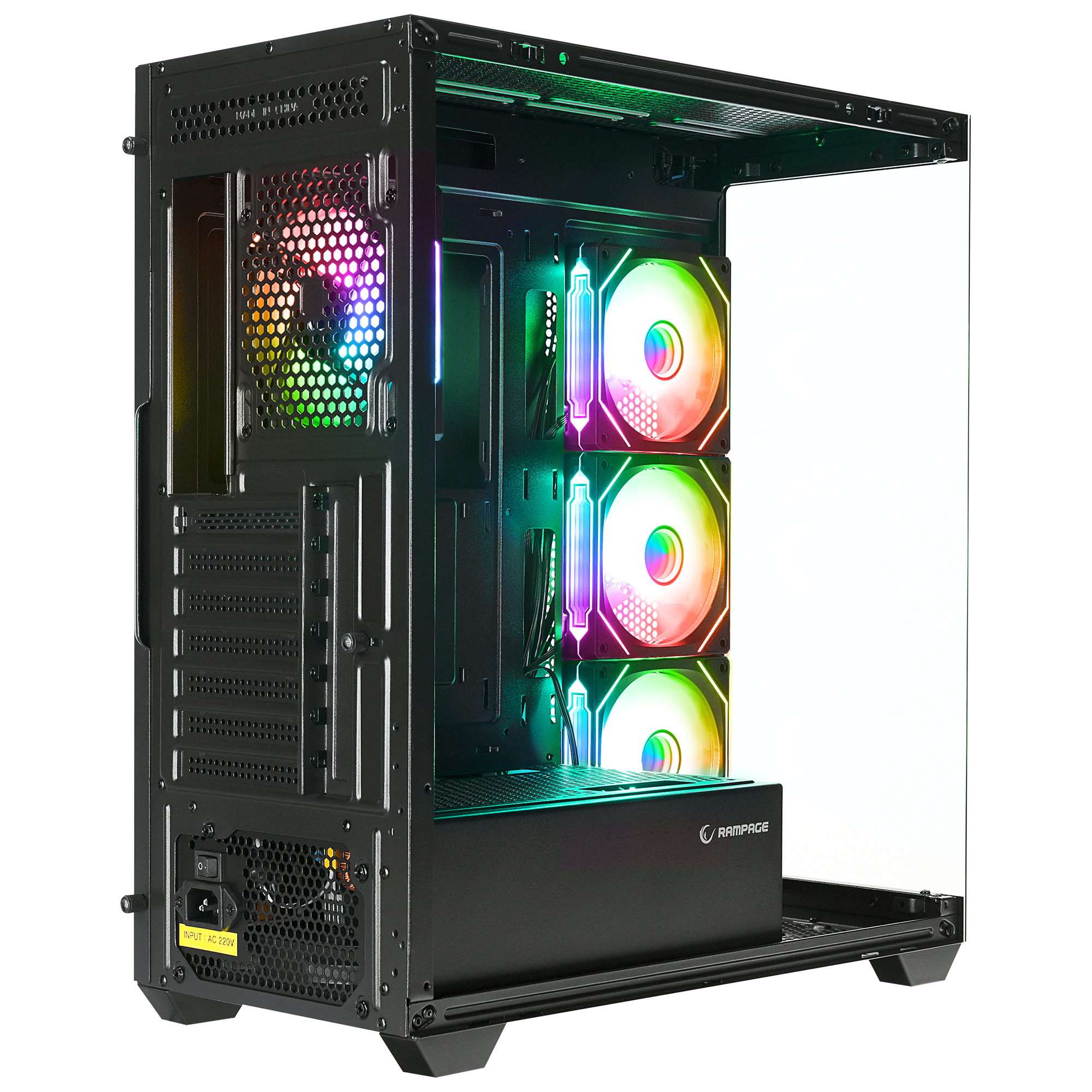 Hydra V4 750W 80 Plus Atx Mid-T Gaming Oyuncu Kasası-Siyah