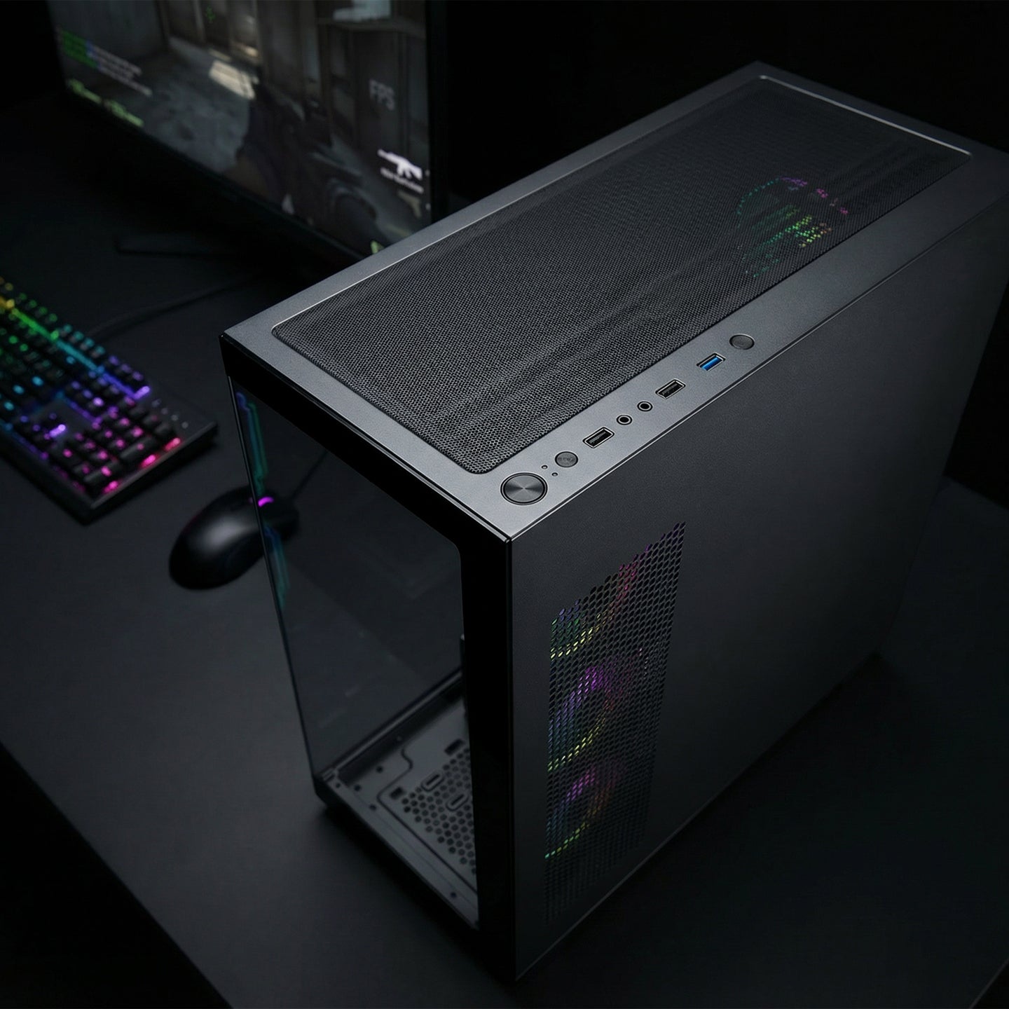Hydra V4 750W 80 Plus Atx Mid-T Gaming Gaming Case-Black 