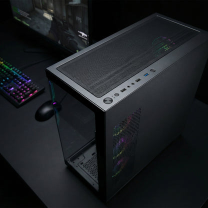 Hydra V4 750W 80 Plus Atx Mid-T Gaming Gaming Case-Black 
