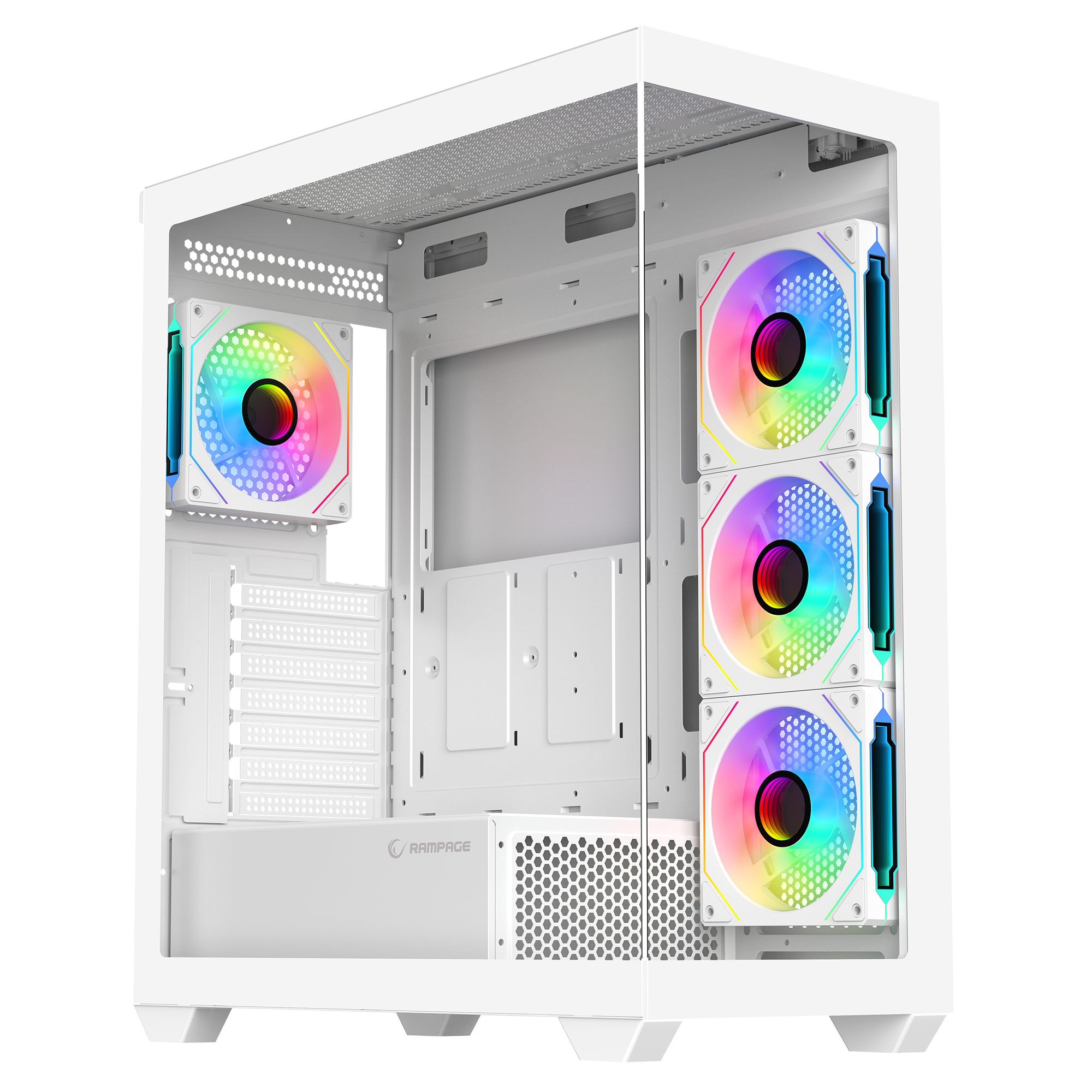 V4 750W 80 Plus Atx Mid-T Oyuncu Kasası-Beyaz