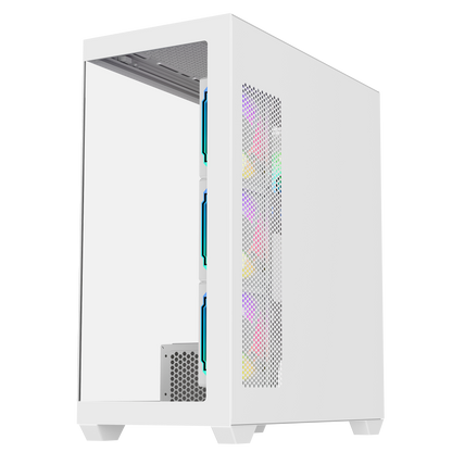 V4 750W 80 Plus Atx Mid-T Oyuncu Kasası-Beyaz