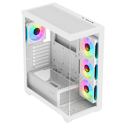 V4 750W 80 Plus Atx Mid-T Oyuncu Kasası-Beyaz