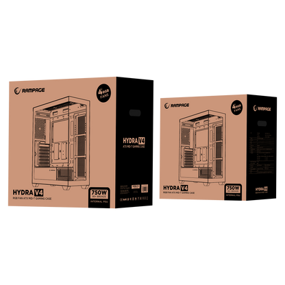 V4 750W 80 Plus Atx Mid-T Oyuncu Kasası-Beyaz