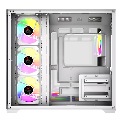 750W 80 Plus Bronze Temperli Camlı  7x12cm ARGB Fan ATX Mid-T Oyuncu Kasası