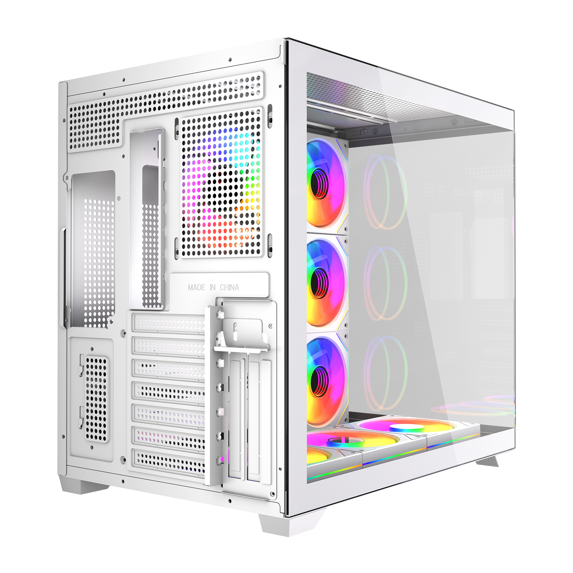 750W 80 Plus Bronze Temperli Camlı  7x12cm ARGB Fan ATX Mid-T Oyuncu Kasası