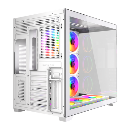 750W 80 Plus Bronze Temperli Camlı  7x12cm ARGB Fan ATX Mid-T Oyuncu Kasası