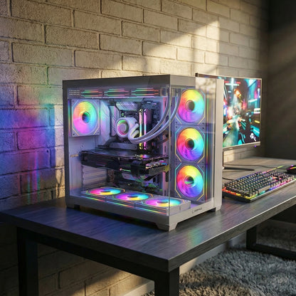 750W 80 Plus Bronze Temperli Camlı  7x12cm ARGB Fan ATX Mid-T Oyuncu Kasası