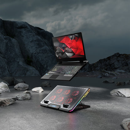 Blizzard R7 RGB 6 Fan LCD Screen 13-15.6 inch Notebook Cooling Stand