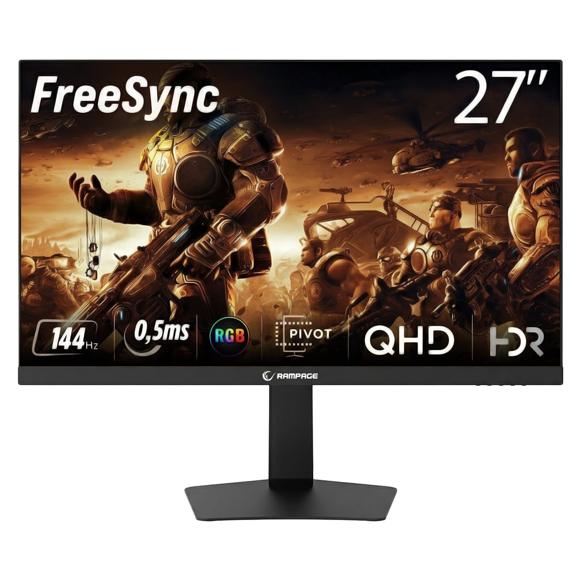 Miracle MC27RF300 27'' 300Hz VA FHD HDR Freesync Pivot Flat Gaming Monitor