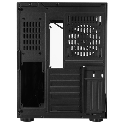 Temperli Camlı 7x12cm ARGB Fan+Kontrolcü Transparan ATX Oyuncu Kasası-Siyah