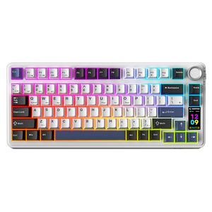 QUELL PRO - Hot Swap Gasket Oil Switch English Layout PBT Keycaps Kablosuz Mekanik Oyuncu Klavyesi