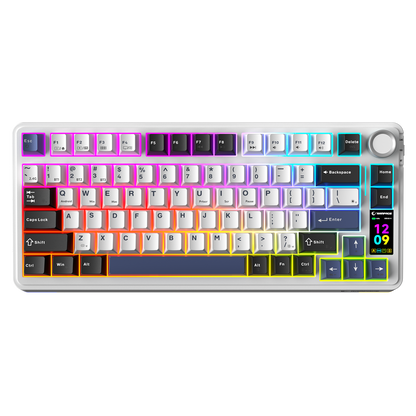 QUELL PRO - Hot Swap Gasket Oil Switch English Layout PBT Keycaps Kablosuz Mekanik Oyuncu Klavyesi