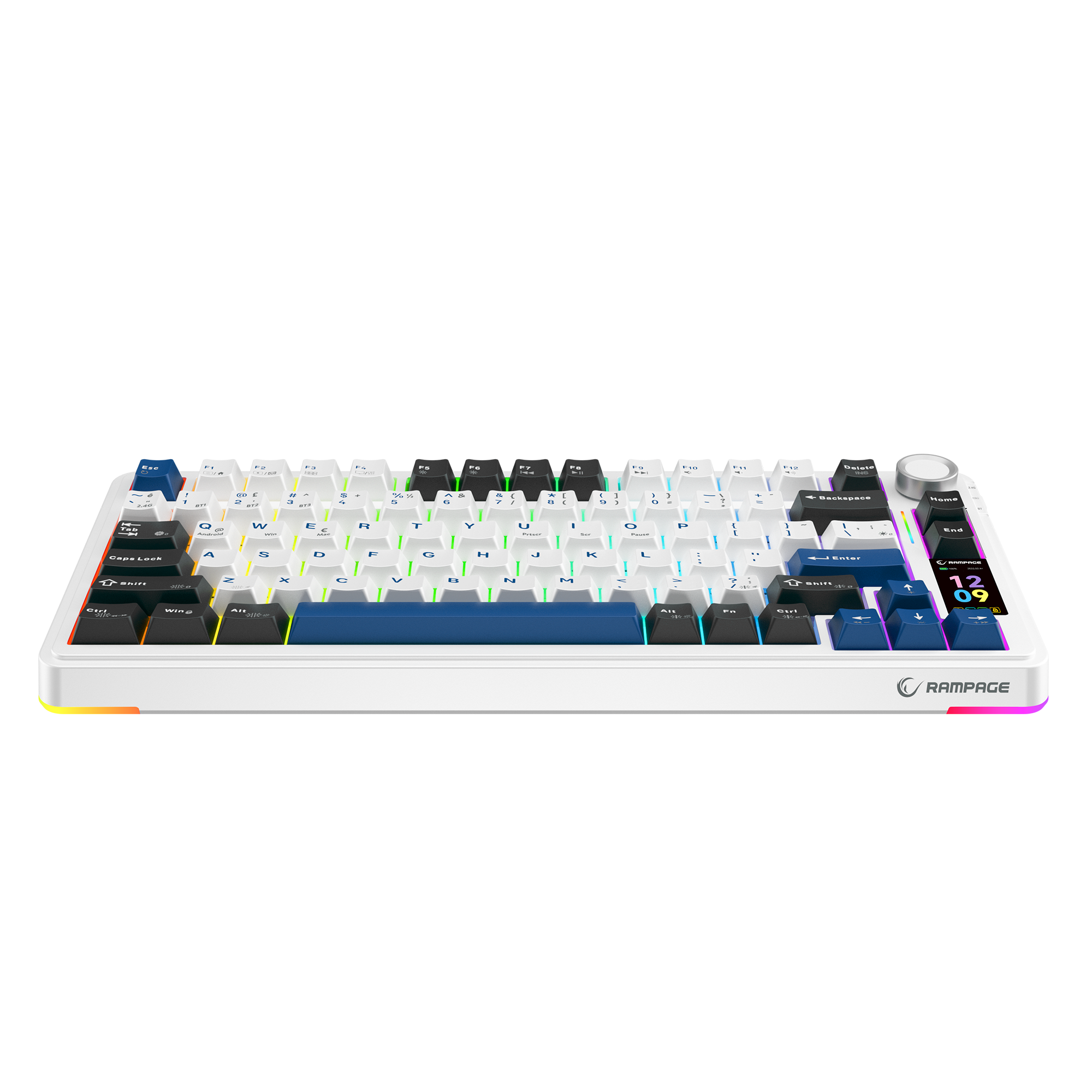 Hot Swap Gasket Oil Switch English Layout PBT Keycaps Kablosuz Mekanik Oyuncu Klavyesi