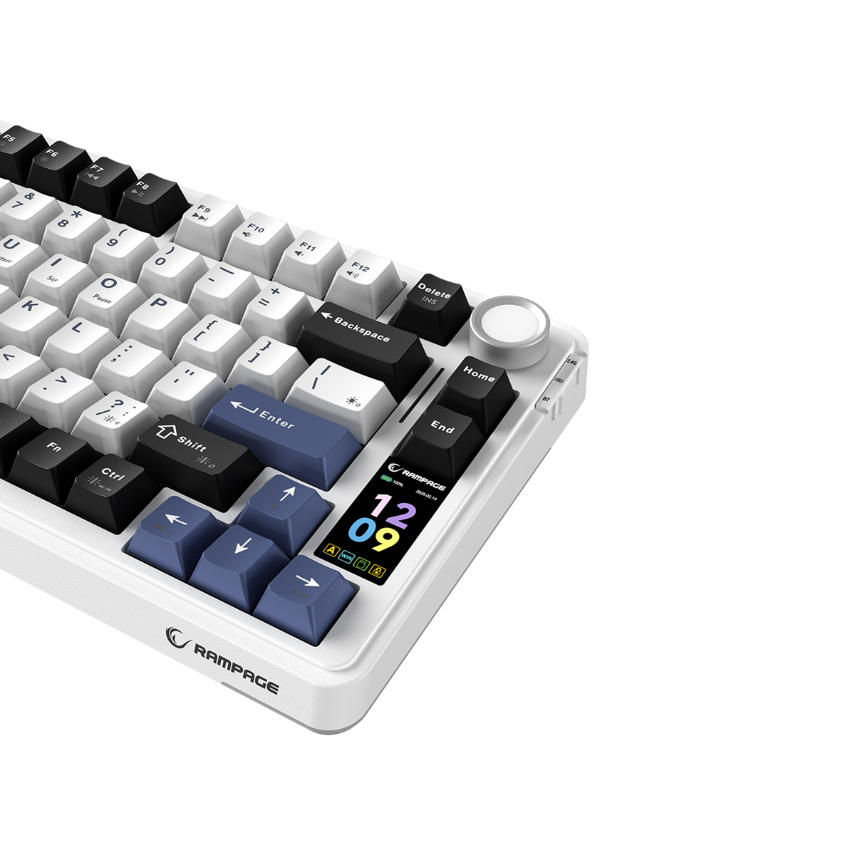 QUELL PRO - Hot Swap Gasket Oil Switch English Layout PBT Keycaps Kablosuz Mekanik Oyuncu Klavyesi