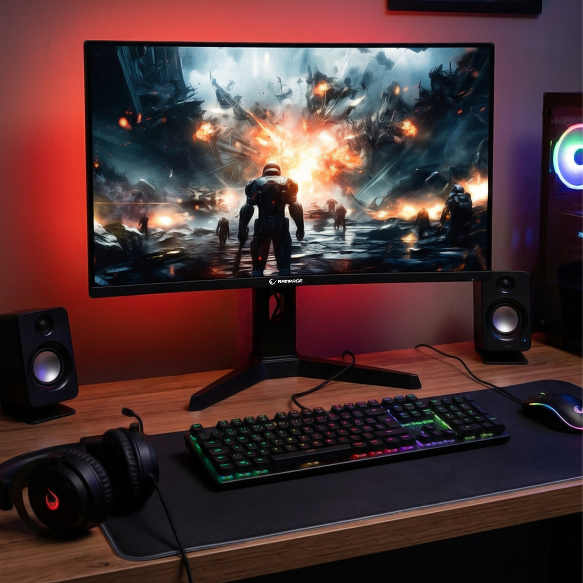 27'' 300Hz Fast VA FHD Freesync/Gsync RGB Pivot R1500 Curved Oyuncu Monitörü