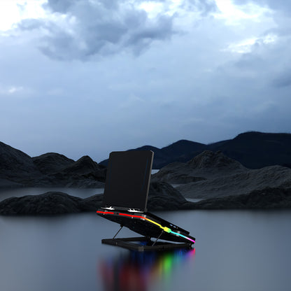 S50 Glacier RGB 11 Fanlı LCD Göstergeli Notebook Soğutucu Stand