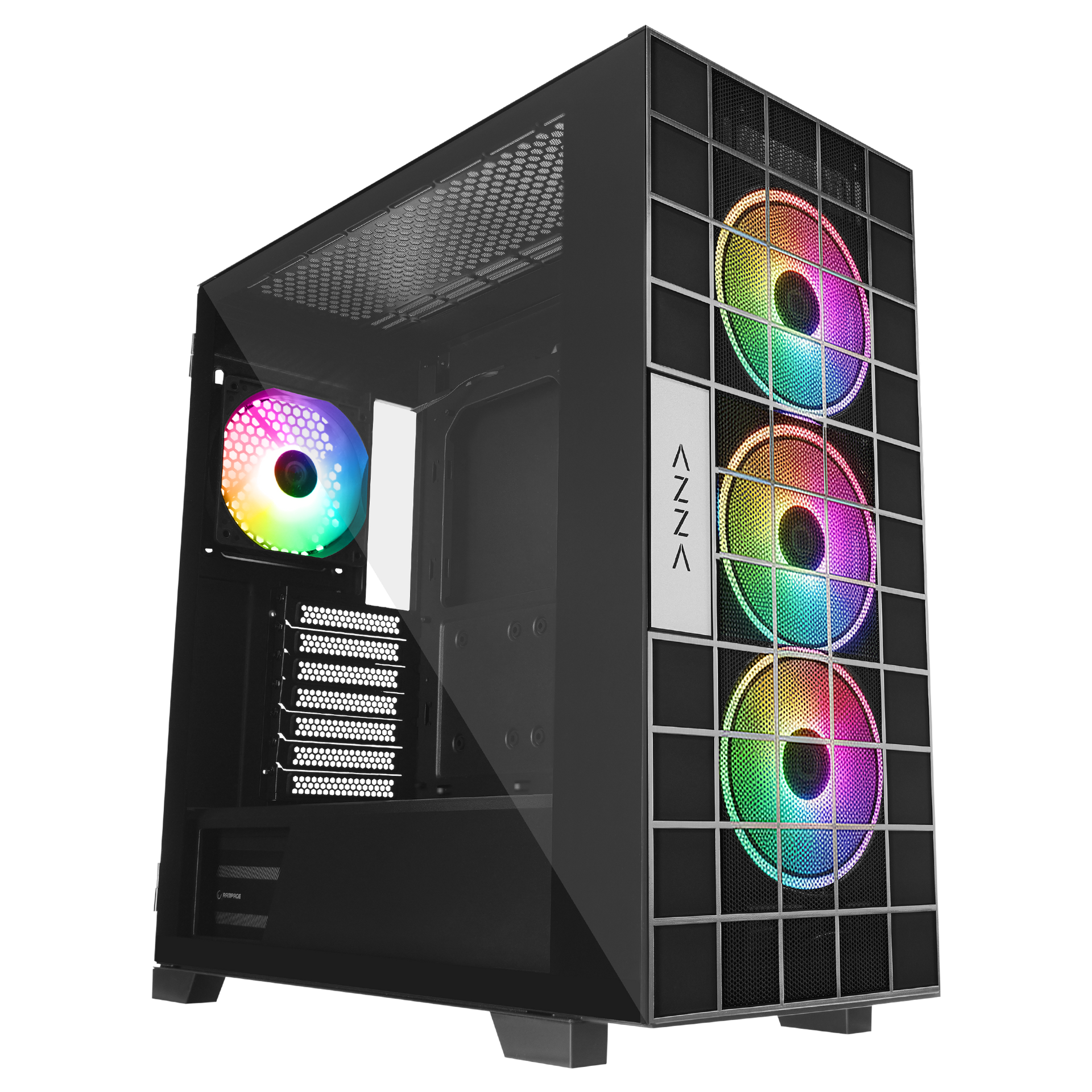 あかページ AZZA V2 - 1000W 80 Plus 4x12CM ARGB Fan+Type-C ATX Mid-T Oyuncu