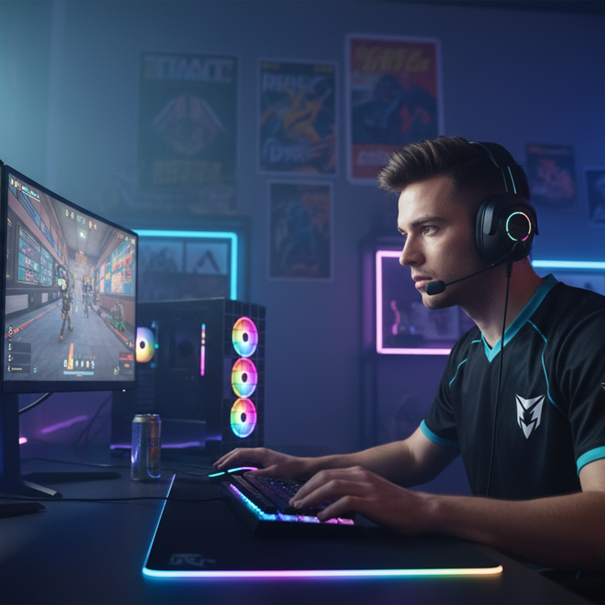 1000W 80 Plus 4x12CM ARGB Fan+Type-C ATX Mid-T Oyuncu Kasası