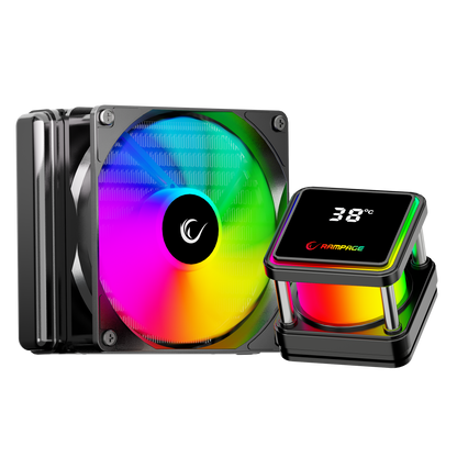 Infinite V120 Siyah ARGB Intel LGA1700/AMD AM5 Uyumlu 120mm Sıvı Soğutmalı CPU Fan