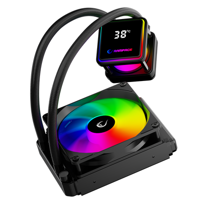 Infinite V120 Siyah ARGB Intel LGA1700/AMD AM5 Uyumlu 120mm Sıvı Soğutmalı CPU Fan