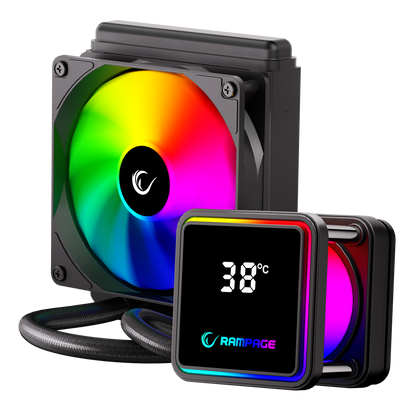 Infinite V120 Siyah ARGB Intel LGA1700/AMD AM5 Uyumlu 120mm Sıvı Soğutmalı CPU Fan