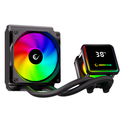 Infinite V120 Siyah ARGB Intel LGA1700/AMD AM5 Uyumlu 120mm Sıvı Soğutmalı CPU Fan