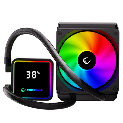 Infinite V120 Siyah ARGB Intel LGA1700/AMD AM5 Uyumlu 120mm Sıvı Soğutmalı CPU Fan